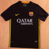 2013-2014 Mens  Barcelona  Away Black Retro Soccer Jersey