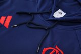 Mens Flamengo Hoodie Sweatshirt + Pants Training Suit Royal 2024/25