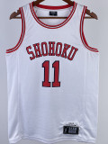 2023 SHOHOKU RUKAWA #11 White Top Quality Hot Pressing NBA Jersey