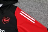 Mens Arsenal Hoodie Sweatshirt + Pants Training Suit Black 2024/25