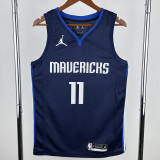 20-21 Dallas Mavericks IRVING #11 Royal Blue Top Quality Hot Pressing NBA Jersey (Trapeze Edition)