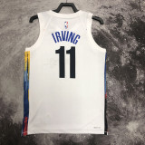 22-23 NETS IRVING #11 White City Edition Top Quality Hot Pressing NBA Jersey