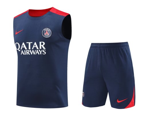 Mens PSG Tank top and shorts suit  Royal 2024/25