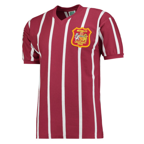 Mens Manchester City Retro FA Cup Final Jersey 1956