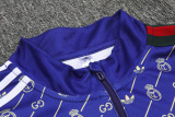 24-25 Real Madrid  Purple Half Pull Tracksuit