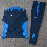 24-25 AD Royal Blue Half Pull Tracksuit