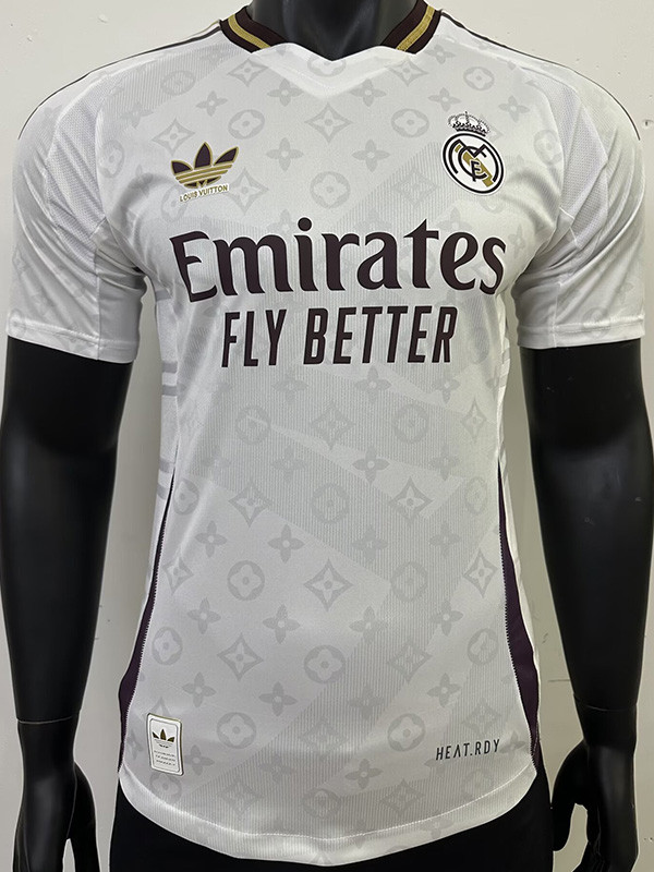 24-25  Real Madrid  Black White Joint Edition Player Version Soccer Jersey
