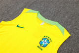 Mens Brazil Singlet Suit Yellow 2024