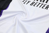 24-25 Real Madrid White Training Short Suit