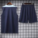 24-25 France Royal Blue Tank top and shorts suit