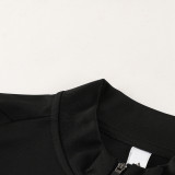 2024 AD Black Kids Half Pull Tracksuit