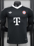 24-25 Bayern Black Goalkeeper Player Version Soccer Jersey
