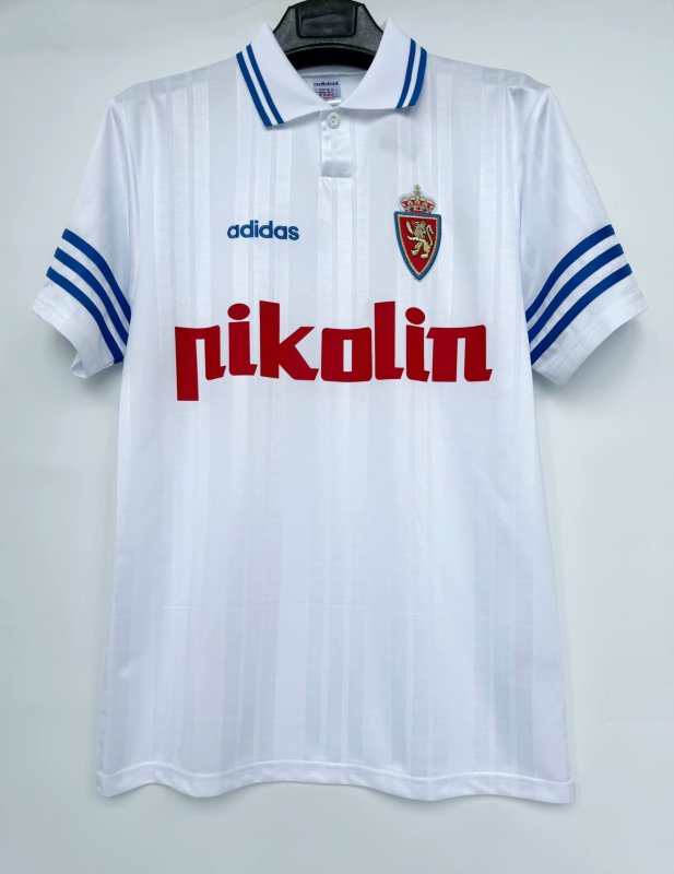 Mens Real Zaragoza Retro Home Jersey 1995/96
