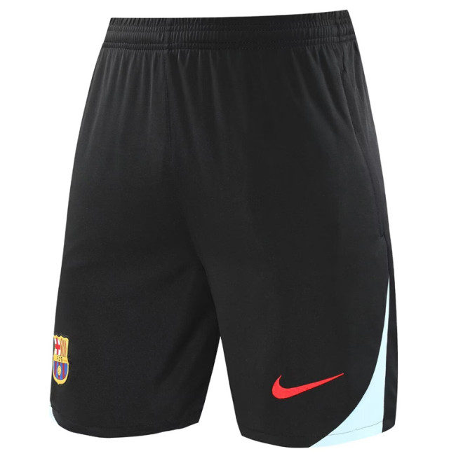 24-25Mens  Barcelona Black Training Shorts Pants