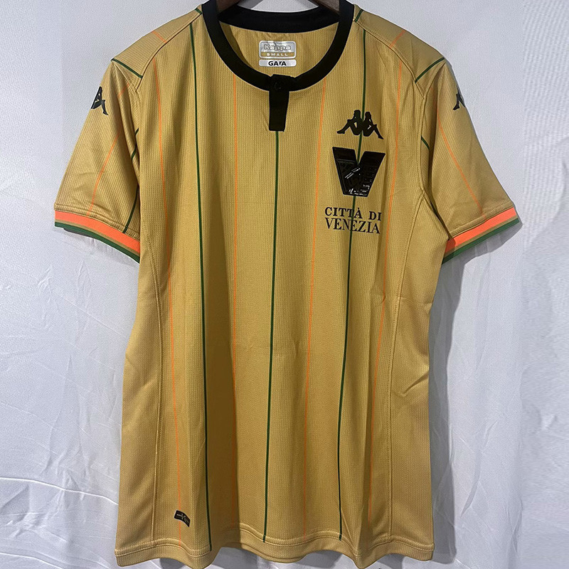 23-24 Venezia FC Yellow Fans Soccer Jersey
