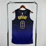 Mens Los Angeles Lakers NIKE Black - Puple 2024/25 Swingman Jersey - City Edition