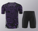 24-25 Real Madrid   Purple Training Short Suit