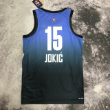 2023 ALL STAR JOKIC #15 Blue Top Quality Hot Pressing NBA Jersey