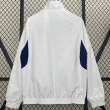 2024  Real Madrid White & Black Double Sided Windbreaker