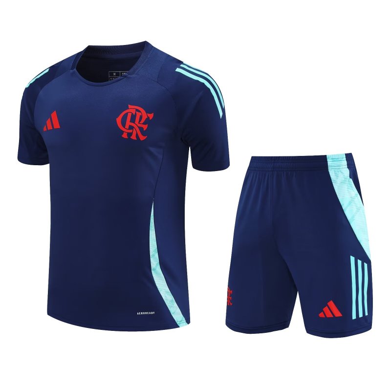 Mens Flamengo Short Training Suit Navy 2024/25