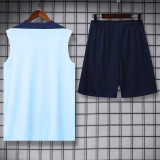 24-25 PSG Light blue Vest Short traning suit