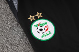 24-25 Algeria Black Kids Half Pull Tracksuit