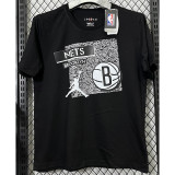 T198 Nets Jordan Black High Quality Casual T-Shirt