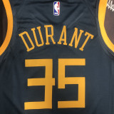 2018 WARRIORS DURANT #35 Black GrayTop Quality Hot Pressing NBA Jersey
