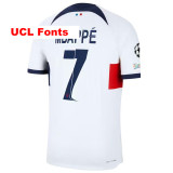 23-24 PSG Away Fans Soccer Jersey