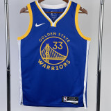 22-23 WARRIORS WISEMAN #33 Blue Top Quality Hot Pressing NBA Jersey