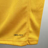 22-23 LAKERS SAKURA #28 Yellow Top Quality Hot Pressing NBA Jersey