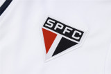 Mens Sao Paulo FC Jacket + Pants Training Suit White 2024/25