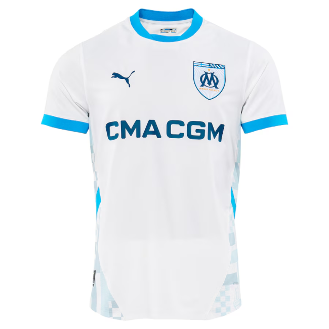 Mens Olympique Marseille Home Authentic Jersey 2024/25 - Match