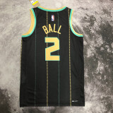 22-23 HORNETS BALL #2 Black City Edition Top Quality Hot Pressing NBA Jersey