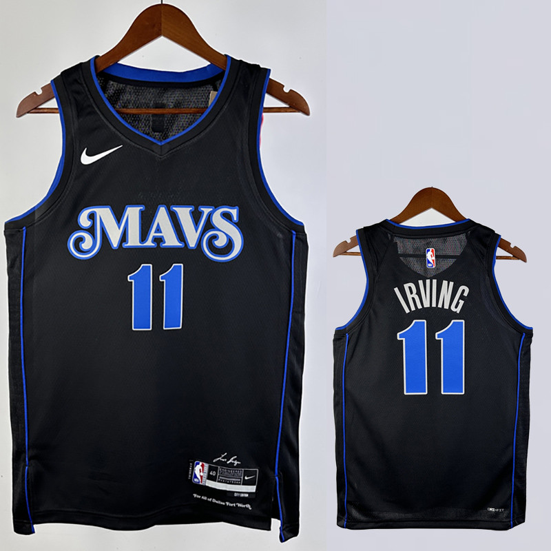 23-24 Dallas Mavericks IRVING #11 Black City Edition Top Quality Hot Pressing NBA Jersey
