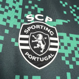 24-25 Sporting Lisbon Green Black Training shirts