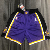 20-21 LAKERS Purple Top Quality NBA Pants (Trapeze Edition)
