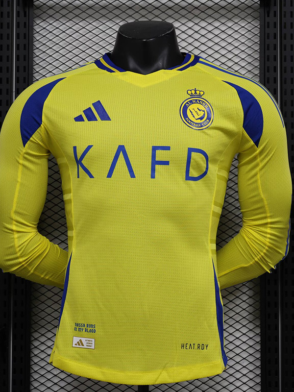 24-25 AL-Nassr Home Long Sleeve Player Version Soccer Jersey