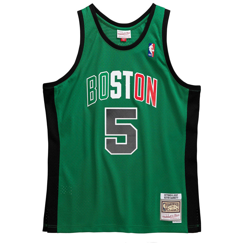 CELTICS GARNETT #5 Green Italian Game Edition Top Quality Hot Pressing NBA Jersey