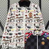 23-24 Man Utd White & Black Double Sided Windbreaker