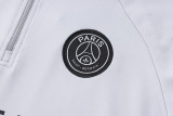 23-24 PSG Light Gray Half Pull Tracksuit