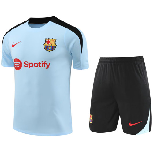 24-25 Mens Barcelona  Light blue Training Short Suit