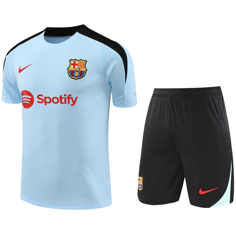 24-25 Mens Barcelona  Light blue Training Short Suit