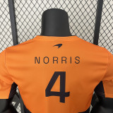 2024 Formula One McLaren #4 Black Yellow Racing Suit (圆领)