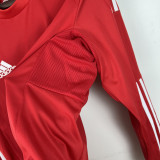 2011-2012  Real Madrid  Away Red Long Sleeve Retro Soccer Jersey