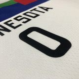 22-23 TIMBERWOLVES RUSSELL #0 White City Edition Top Quality Hot Pressing NBA Jersey