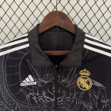 2023  Real Madrid  Black Double Sided Windbreaker