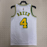 22-23 ROCKETS GREEN #4 White Top Quality Hot Pressing NBA Jersey (Retro Logo)