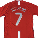 2007-2008 Man Utd Home Long sleeve Retro soccer jersey