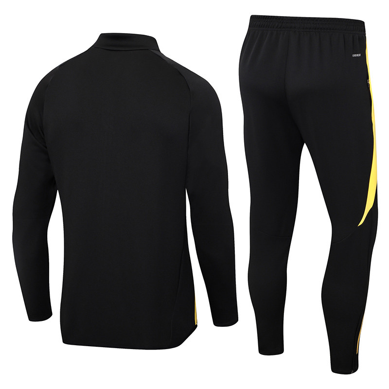 24-25 Real Madrid  Black Jacket Tracksuit